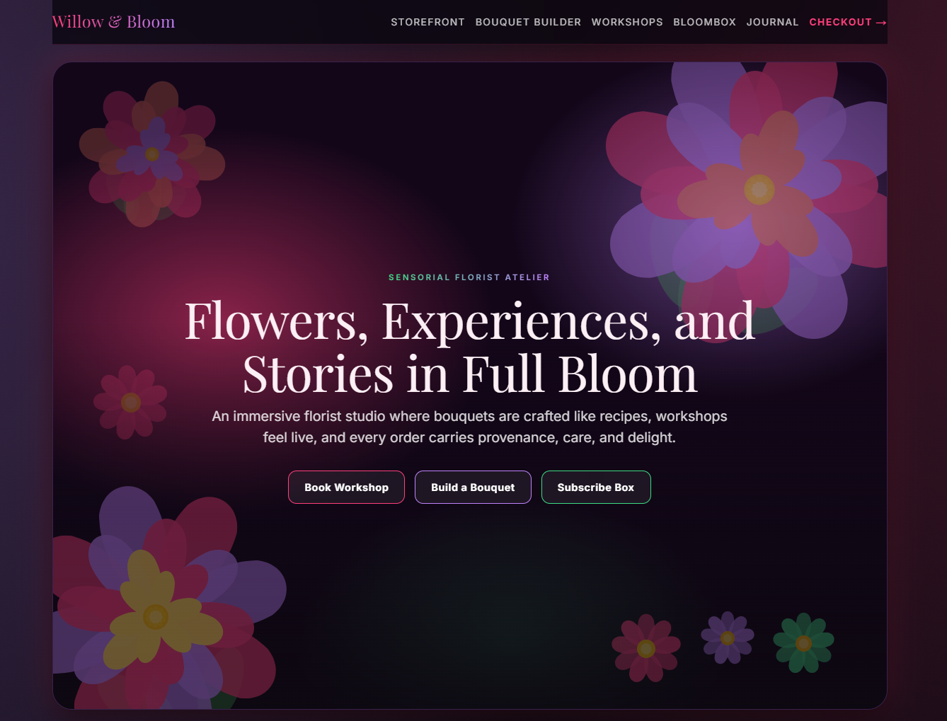 Willow & Bloom screenshot